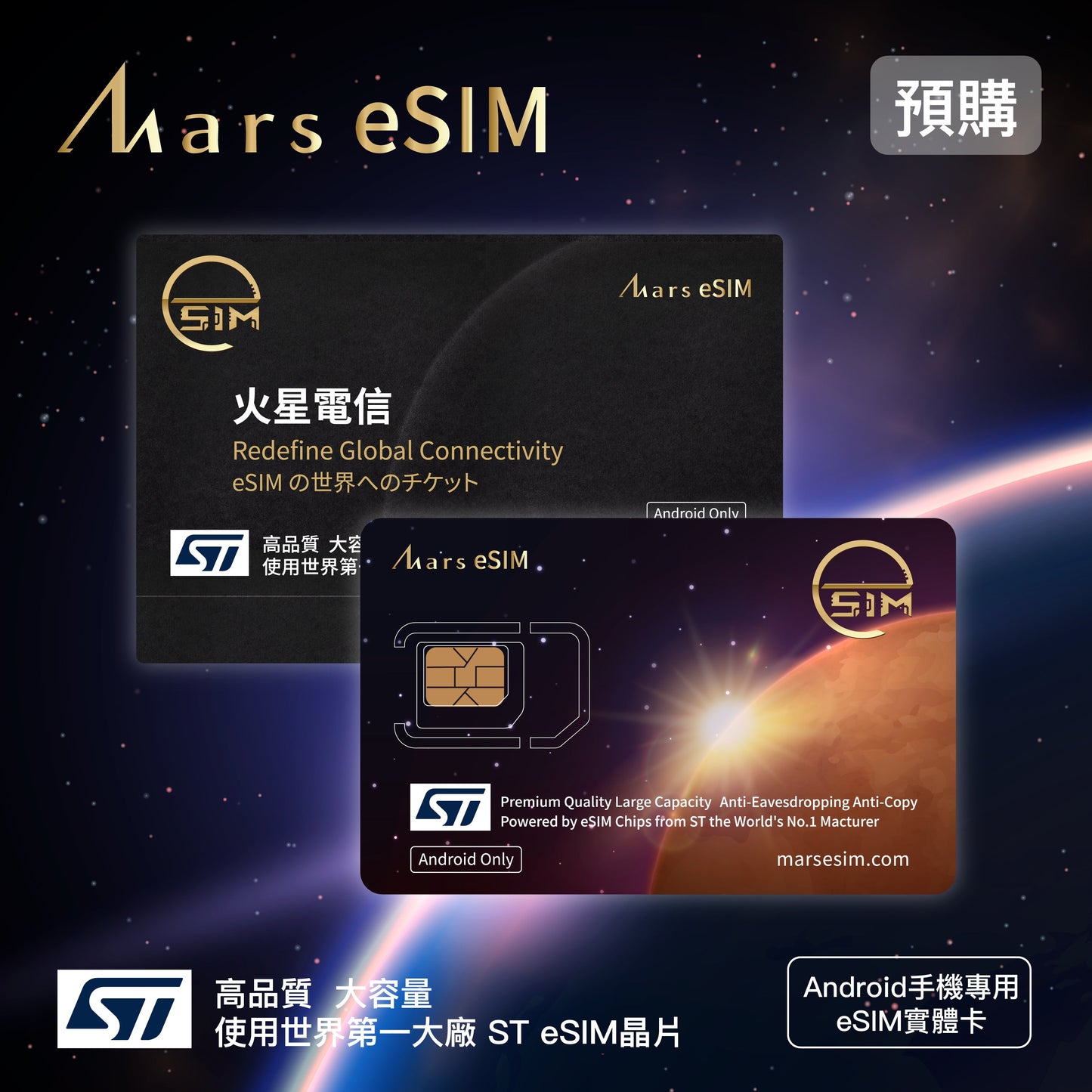 【Preorder】Mars eSIM Physical Card