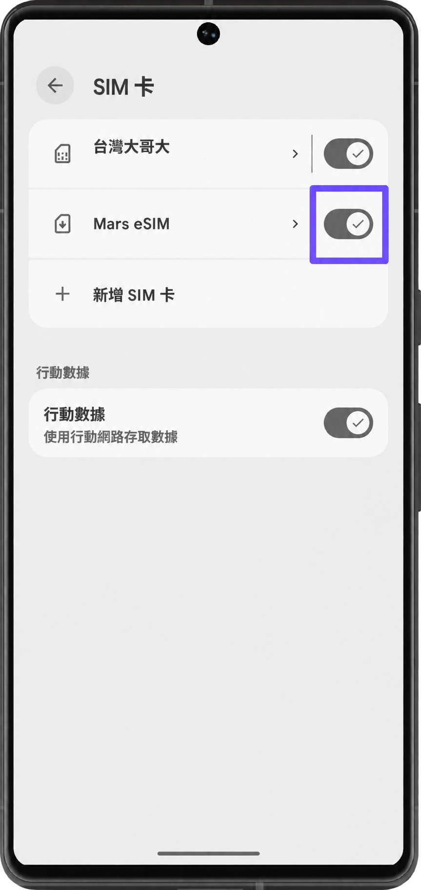 Turn On Your eSIM