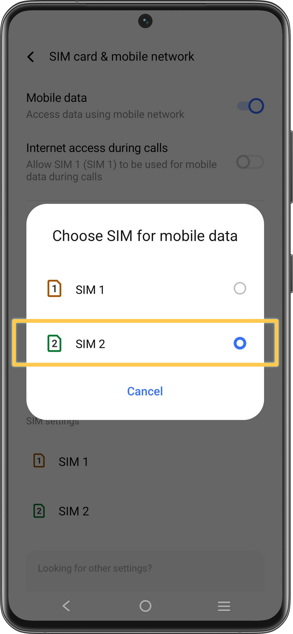 Set Up Mobile Data