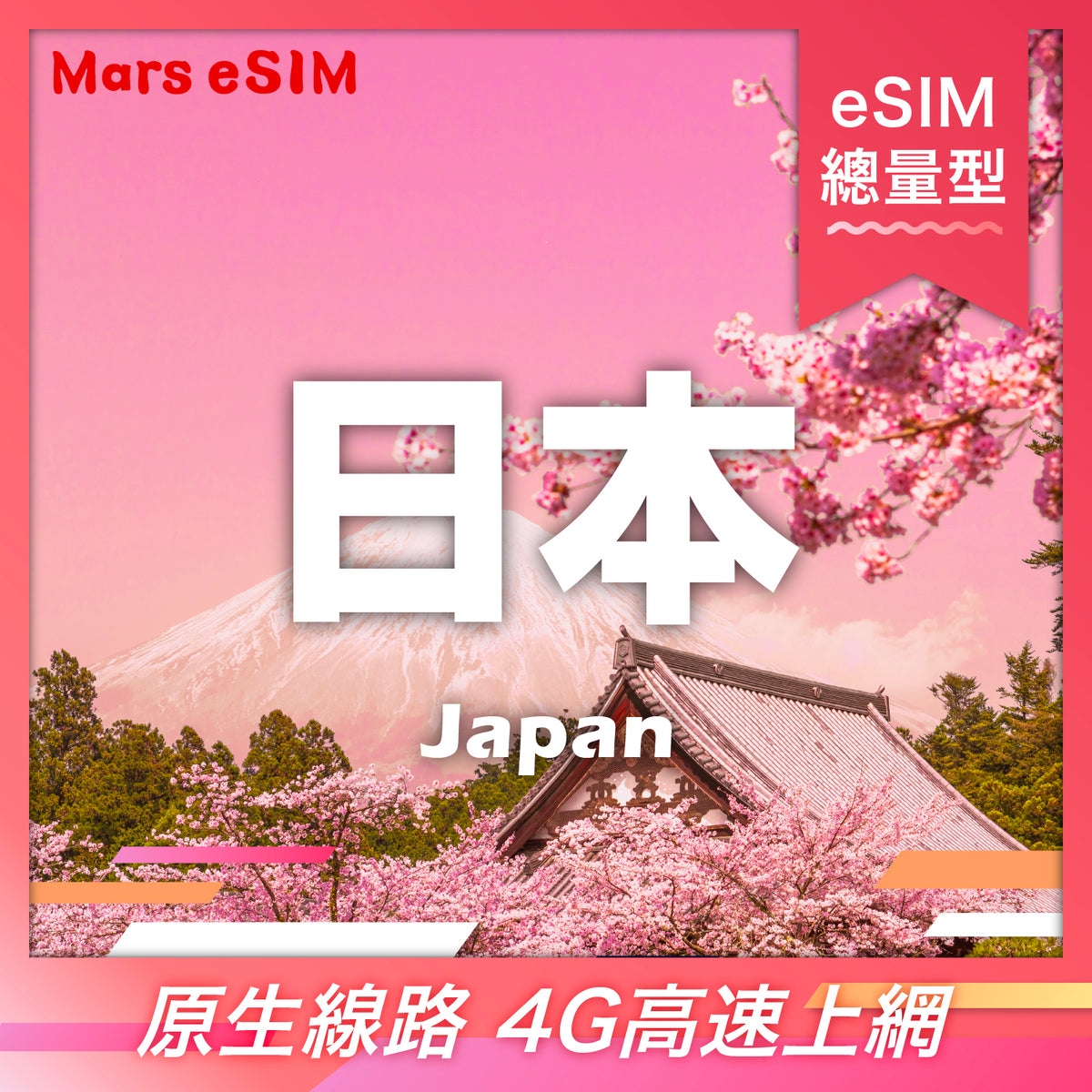 Japan eSIM | Native 4G High-Speed【Fixed Data Plan】