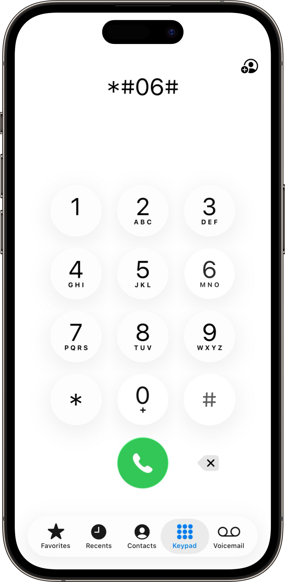 Dial *#06#