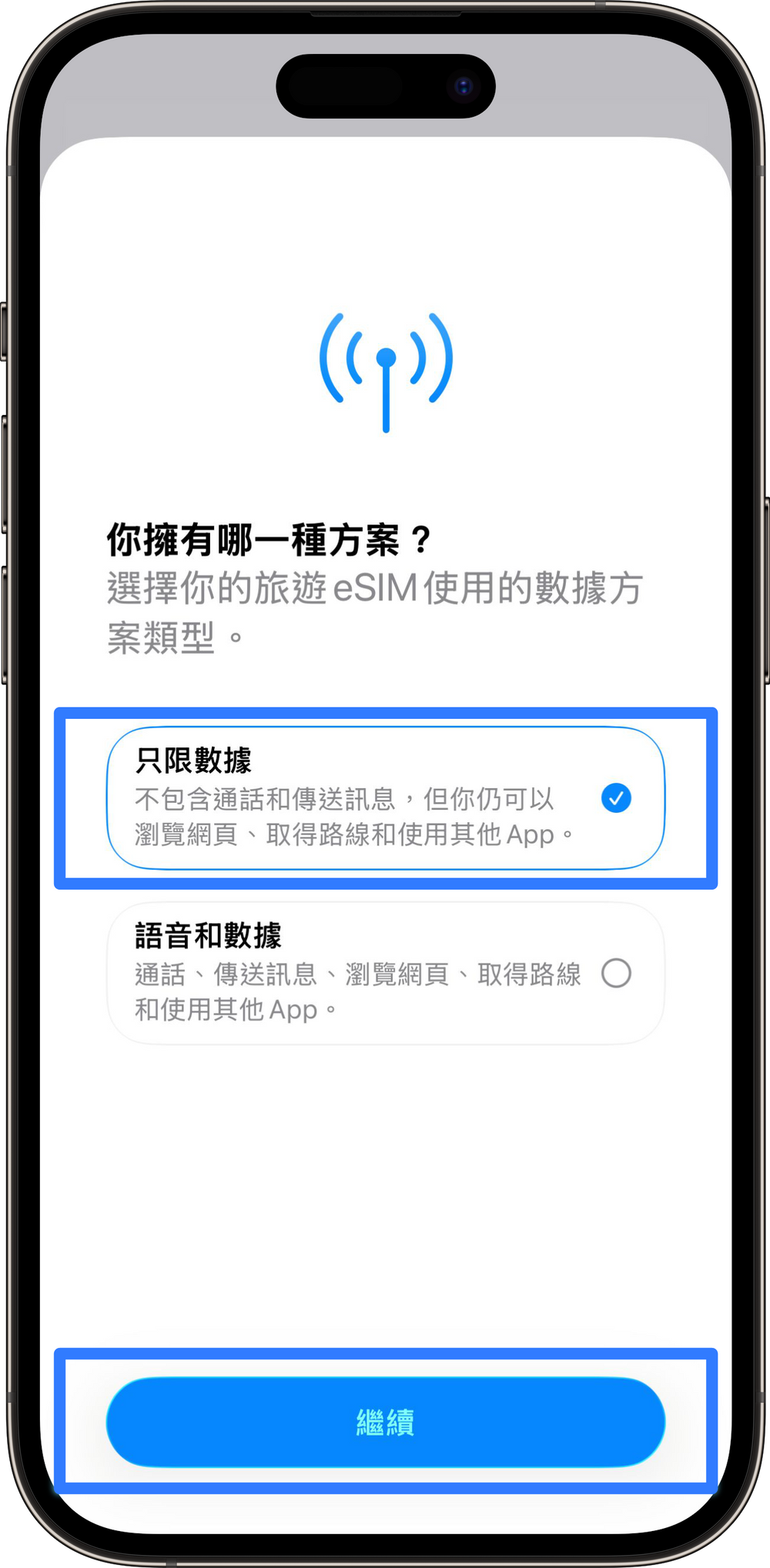選擇方案類型